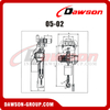 0.5 T - 5 Ton Electric Chain Hoist with Electric Trolley
