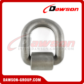 D3006 MBS 47000lbs/21000kgs 1 inch Forged Bent D Ring with Weld-On Clip