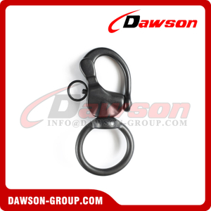 PVD Physical Vapor Deposition Stainless Steel Swivel Snap Shackle with Round Ring