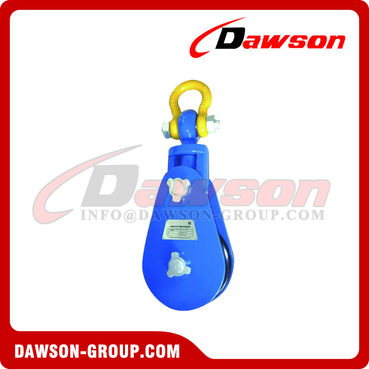 DAWSON Heavy Duty Snatch Block, Lifting Pulley Blocks, Wire Rope Pulley