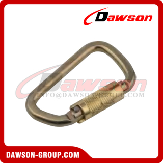 DSJ-1052 30KN Fall Protection Self-Locking Steel Carabiner, Steel Twist-Lock Carabiners