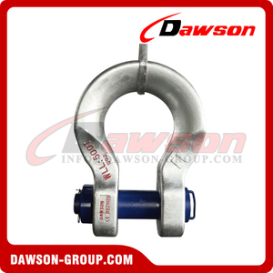 D2160 Alloy Steel Bolt Type Wide Body Shackle for Synthetic Web Slings, Synthetic Round Slings or Wire Rope Slings