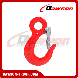 DS117 Alloy Large Throat Opening Eye Hook with Latch for General Hoist