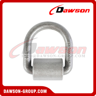 1/2'' MBS 12000LBS Drop Forged Weld on D Ring with Wrap Pad For Lashing