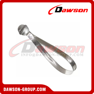 DS-BCS102 Custom Disposable Tinplate Self-lock Lock Ball Head Metal Strip Seals