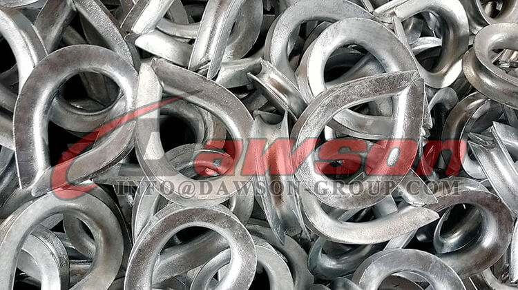 BS464 Wire Rope Thimble, Hot Dipped Galvanized Super Carbon Steel Wire ...