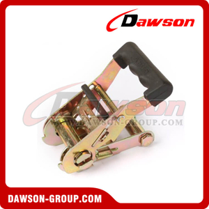 DSRB35203 B/S 2000KG/4400LBS Black Rubber Handle Ratcheting Lashing Buckle
