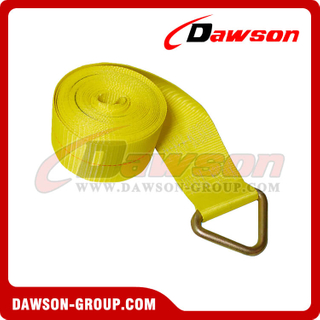 4 inch 27 feet Winch Strap with Delta Ring